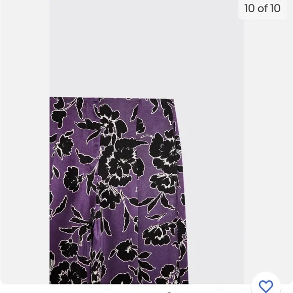 Black Top with Purple Floral Pants - Picture 9 of 10